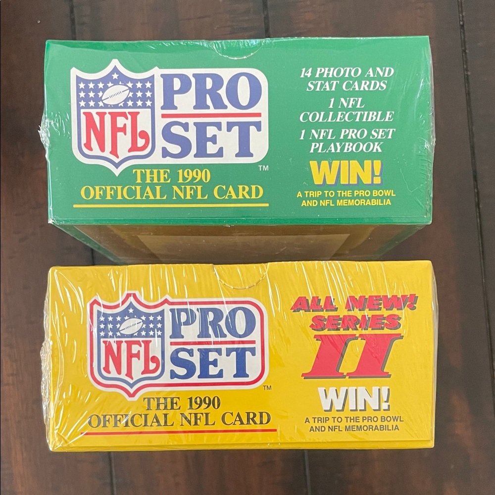 2-pack. 1990 NFL Pro Set Official Card Boxes - Picture 5 of 5
